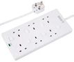 EXTENSION LEAD SURGE SWITCHED 6G WHT 1M 2816NS(1N) 1M