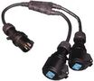 16A 230V Y SPLIT + PLUG 2 X CONN A84