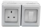 SWITCH AND 13A SOCKET IP55 PEL00890
