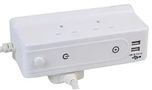 DESKTOP EXTENSION 4 GANG WITH USB WHT 2M PEL01263