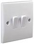 SWITCH 2 GANG 2 WAY CURVE PEL01391