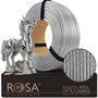 3D plastikas PLA blizgantis sidabrinis (Galaxy Briliant Silver) 1.75mm 1kg refill pakuotė Rosa3D PLA-GalBSIL-175-1R-R