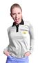Women’s long sleeve POLO shirt ESD/poloLS/S/wht/F