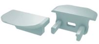 Aklė profiliui LUMINES B, balta, su skyle PROF-Bw-EDCAP-WH 5901854775586