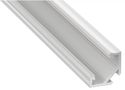 LED profile, white, corner, C, 3 meters, Lumines PROF-C-3Mw