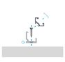 Profilis aliuminis anoduotas LED juostoms kampinis, paviršinis C, 2.02m LUMINES PROF-C-2Ms 5901854771847