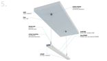 LED profile for LED strips, black anodized, wide, DUAL, 2m, LUMINES PROF-DUAL-2Mb 5907775759988