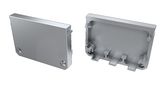 Aklė LED profiliui ILEDO, be skylės, pilka, LUMINES PROF-ILEDO-ENDCAP 5901854778617
