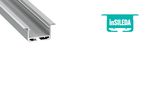 Profilis aliuminis anoduotas LED juostoms įleidžiamas, platus, inSILEDA, 1m LUMINES PROF-INSILEDA-1Ms