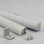 Profilis aliuminis anoduotas LED juostoms kampinis SR16, be dangtelio, 2m PROF-SR16-2M