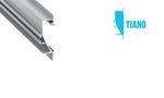 Profilis aliuminis anoduotas LED juostoms įleidžiamas, sieninis, TIANO, 2.02m LUMINES PROF-TIANO-2Ms 5902973367560