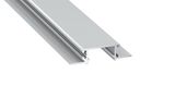 LED Profile LUMINES ZATI, recessed, silver anodized 3m PROF-ZATI-3Ms 5902973368185