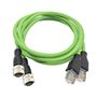 3 x RJ45 > M12 D 1m adapterio kabelis, Trend Networks R151058 783250804498