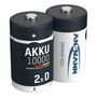 Аккумуляторы R20 (D) 1.2V 10000mAh Ni-Mh ANSMANN 2шт блистер R20/10000/ANS-BL2 4013674030644