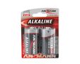 Alkaline batteries  LR20 (D) 1.5V 16000mAh ANSMANN 2pcs blister R20A/ANS-BL2 4013674007493