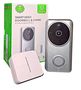 Smart wireless Wi-Fi video doorbell with video camera 1080P, chime, two way audio, IR night vision, PIR detection, silver, WOOX R4957 8944870149570