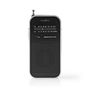 FM Radio | Portable Design | AM / FM | Battery Powered | Analogue | 1.5 W | Black White Screen | Headphone output | IP20 | Aluminium / Black RDFM1110SI 5412810329526