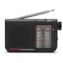 Radijo imtuvas FM/AM su 3.5mm lizdu, juodas RS-55/BK 8435256897883