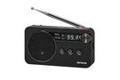 Radijo imtuvas FM įkraunamas su USB/microSD/3.5mm lizdu, juodas RS-77PLL/BK