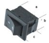 Rocker switch; ON-OFF, fixed, 2pins. 1A/250VAC 9x13mm, SPST, black KE/SMM/2F