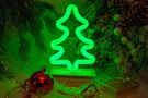 Neon Wood Stand LED TREE green, 5V USB / 3xAA, FLNW03 Forever Light RTV100427 5900495268617