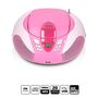 Portable FM Radio CD and USB player Pink SCD-37 USBPINK 8711902024385