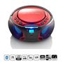 SCD-550RD Portable FM Radio CD/MP3/USB/Bluetooth® player with LED lighting Red SCD-550RD