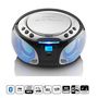 SCD-550SI Portable FM Radio CD/MP3/USB/Bluetooth® player with LED lighting Silver SCD-550SI 8711902034896