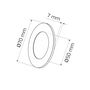 LED šviestuvėlis, baldinis, SENSO MASTER, 2.5W, aliuminis, 4000K neutraliai balta, su valdikliu ir jungtimis L813 SENSO-M-AL-40K-01 5900652148226