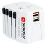 Kelioninis tinklo adapteris, universalus 230V 2.5A +2 x USB SKROSS SKR/1302930 7640166320616