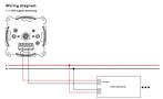 Reguliatorius šviesai įmontuojamas sienoje 1-10V, 230VAC Sunricher SR-2202N-1-10V