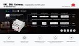 DALI - KNX centralė 100-240Vac, DALI-2, 2x 250mA, iki 2x 64 DALI kanalų SR-KN9100/DA2-2CH