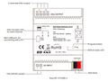DALI - KNX centralė 100-240Vac, DALI-2, 2x 250mA, iki 2x 64 DALI kanalų SR-KN9100/DA2-2CH