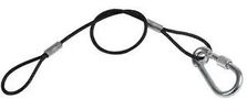 SAFETY BOND, BLACK WIRE, 3MM X 350MM PLS00468A