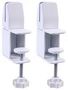PANEL CLAMPS, EXT-EDGE MNT, WHITE PR APC02-W