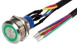 PB SWITCH, ILLUM, SPST, 5A, 250VAC, GRN MPB22-A0F11E-624-T1Q