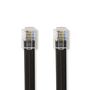 Telecom Cable | RJ12 Male | RJ12 Male | 1.00 m | Cable design: Flat | Cable type: RJ12 | Black | Label TCGL90300BK10 5412810427857