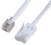 TELEPHONE PLUG TO RJ11 C-WIRED WHITE 1M PSG04206