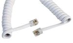 COILED CABLE 4P4C-4P4C WHITE 1.5M PSG04237