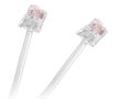 Модульный телефонный кабель RJ11/RJ14-RJ11/RJ14 (6P4C) 20 м, белый TF-S20-PL/PL 5901436719144