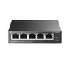Komutatorius 5xLAN (4xPoE 41W maks.) 10/100Mb/s TL-SF1005LP 6935364052782