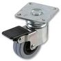 GREY SWIVEL CASTOR + BRAKE - 50MM / 40KG W0995