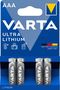 Ličio baterija FR03 (AAA) 1.5V VARTA (4vnt pakuotėje) R3/FR3/VARTA-BL4 4008496680436