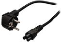 Schuko Power Cable Angled Schuko Male - IEC-320-C5 2.00 m Black VLEB10100B20 5412810193523