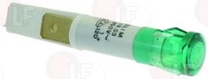 Indicator Lamp Green 230V 120°C Ø9mm Hole, Head Ø10mm W8-12335/G