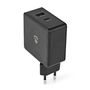 Wall Charger | 57 W | PD3.0 45W | Quick charge feature | 2.25 / 2.4 / 3.0 A | Number of outputs: 2 | USB-A / USB-C™ | No Cable Included | Automatic Voltage Selection | Black WCPD45W100BK