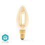 SmartLife LED Filament Bulb | Wi-Fi | E14 | 470 lm | 4.9 W | Warm White | 1800 - 3000 K | Glass | Android™ / IOS | Candle | 1 pcs WIFILRF10C37 5412810335664