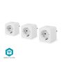 SmartLife Smart Plug | Wi-Fi | IP21 | Power meter | 3680 W | Type F (CEE 7/7) | 0 - 55 °C | Android™ / IOS | White | 3 pcs WIFIP121FWT3