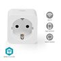 SmartLife Smart Plug | Wi-Fi | IP21 | Power meter | 3680 W | Type F (CEE 7/3) | 0 - 55 °C | Android™ / IOS | White | 1 pcs WIFIP121FWT 5412810335046
