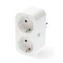 SmartLife Smart Plug | Wi-Fi | IP21 | Power meter | 3680 W | Type F (CEE 7/7) | 0 - 55 °C | Android™ / IOS | 2-Way | White | 1 pcs WIFIP141FWT 5412810448364